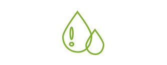 Green icon showing the water-saving benefit of the Scotch-Brite™ Single Spin mop
