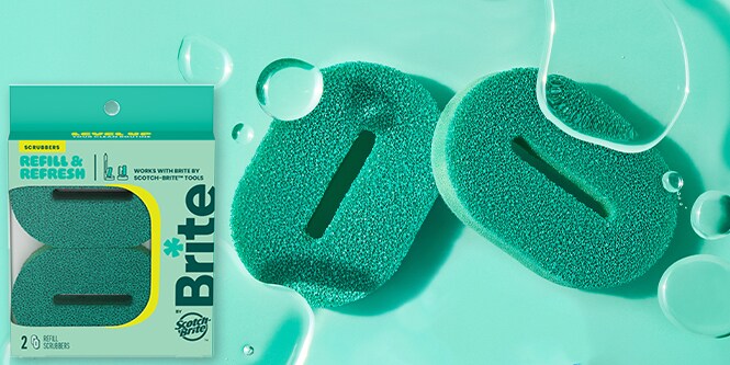 Brite by Scotch-Brite™  Replacement Scrubbers
