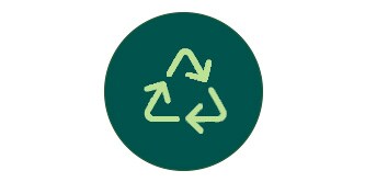 Recycled materials icon
